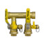 1-1/4" Sweat Run x 1" Hydro-Core Double Ball Drain Manifold w/ (2) 3/4" Sweat Union Connections