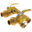 1-1/4" Sweat Run x 1" Hydro-Core Double Ball Drain Manifold w/ (2) 1" Sweat Union Connections