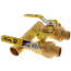 1-1/4" Sweat Run x 1" Hydro-Core Double Ball Drain Manifold w/ (2) 1" Sweat Union Connections