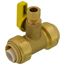 3/8" OD Compression x 3/4" Push Run Pro-Pal T-Valve Full Port Forged DZR Brass Ball Valve w/ Integrated Tee Fitting, Adjustable Packing Gland & Reversible Handle (LF)