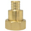 3/4" PEX Crimp x G1 Brass Union w/ Integral Check Valve (Lead Free)