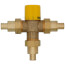 3/4" PEX Crimp Brass Thermostatic Mixing Valve w/ Check Valve (Lead Free)