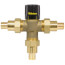 1/2" PEX Crimp Brass Thermostatic Mixing Valve w/ Check Valve, For High Temp (Lead Free)