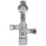 3/8" Compression Chrome Plated LF Brass Thermostatic Mixing Valve w/ Check & Gauge (Lead Free)