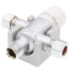 3/8" Compression Chrome Plated Thermostatic Mixing Valve w/ Check Valve and Gauge (Lead Free)