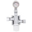 3/8" Compression Chrome Plated Thermostatic Mixing Valve w/ Check Valve and Gauge (Lead Free)