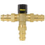 1/2" Copper Press Thermostatic Mixing Valve w/ Check Valve, For High Temp (Lead Free)
