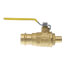 3/4" PEX Crimp x Copper Press Full Port Brass Ball Valve, Lead Free