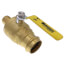 1-1/2" PEX Crimp x Press Full Port Brass Ball Valve, Lead Free
