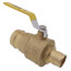2" PEX Crimp x Press Full Port Brass Ball Valve, Lead Free