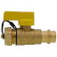 1-1/4" Press x 3/4" Hose Pro-Pal Add-A-Drain Full Port DZR Brass Ball Valve w/ Cap