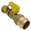 1" Press x 3/4" Hose Pro-Pal Add-A-Drain Full Port DZR Brass Ball Valve w/ Cap