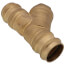 1-1/2" Press Forged DZR Brass Y-Strainer (20 MESH) w/ 1/2" Plugged NPT Port