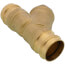 2" Press Forged DZR Brass Y-Strainer (20 MESH) w/ 1/2" Plugged NPT Port