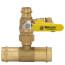 3/4" x 1-1/4" Press T-Union Full Port Ball Drain Valve (Lead Free)