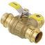 3/4" Press 3-Way DZR Brass Ball Valve w/ L-Port (Lead Free)