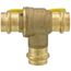 3/4" Press 3-Way DZR Brass Ball Valve w/ L-Port (Lead Free)
