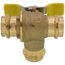 1" Press 3-Way DZR Brass Ball Valve w/ L-Port (Lead Free)