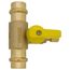 1/4" OD Compression x 1/2" Press Run Pro-Pal T-Valve Full Port Forged DZR Brass Ball Valve w/ Integrated Tee Fitting, Adjustable Packing Gland & Reversible Handle (LF)