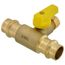 3/8" OD Compression x 1/2" Press Run Pro-Pal T-Valve Full Port Forged DZR Brass Ball Valve w/ Integrated Tee Fitting, Adjustable Packing Gland & Reversible Handle (LF)