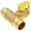 1" Pro-Pal Press Full Port T-Drain Ball Valve w/ Hi-Flow Hose Drain (Lead Free)