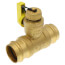 1-1/4" Pro-Pal Press Full Port T-Drain Ball Valve w/ Hi-Flow Hose Drain (Lead Free)