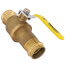 1-1/4" Press Pro-Pal Ball Check Forged DZR Brass Valve w/ Integrated Spring Check Valve (Lead Free)