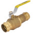 1-1/4" Press Pro-Pal Ball Check Forged DZR Brass Valve w/ Integrated Spring Check Valve (Lead Free)