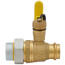 1" FIP Union x Press Pro-Pal Dielectric Union Ball Drain Valve (Lead Free)