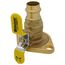 3/4" Press High Velocity Full Port Forged Brass Uni-Flange Isolator Flange w/ Rotating Flange (Lead Free)