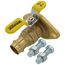 3/4" Press High Velocity Full Port Forged Brass Uni-Flange Isolator Flange w/ Rotating Flange (Lead Free)
