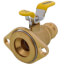 1" Press High Velocity Full Port Forged Brass Uni-Flange Isolator Flange w/ Rotating Flange (Lead Free)