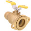 1-1/4" Press Full Port Forged Brass Uni-Flange Isolator Flange w/ Rotating Flange