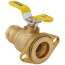 1-1/4" Press High Velocity Full Port Forged Brass Uni-Flange Isolator Flange w/ Rotating Flange (Lead Free)
