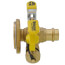 3/4" Press Full Port Forged Brass Uni-Flange Isolator Flange w/ Multi-Function Drain & Rotating Flange