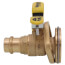 3/4" Press Full Port Brass Uni-Flange Isolator Flange w/ Multi-Function Drain & Rotating Flange (Lead Free)