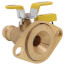 3/4" Press High Velocity Full Port Brass Uni-Flange Isolator Flange w/ Multi-Function Drain & Rotating Flange (LF)