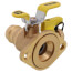 1" Press Full Port Forged Brass Uni-Flange Isolator Flange w/ Multi-Function Drain & Rotating Flange