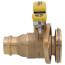 1" Press High Velocity Full Port Brass Uni-Flange Isolator Flange w/ Multi-Function Drain & Rotating Flange (LF)