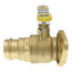1-1/4" Press High Velocity Brass Uni-Flange Isolator Flange w/ Multi-Function Drain & Rotating Flange (LF)