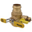 1-1/2" Press High Velocity Brass Uni-Flange Isolator Flange w/ Multi-Function Drain & Rotating Flange (LF)