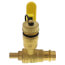 1/2" PEX Crimp x Press Full Port Brass Isolation Ball Valve w/ Pro-Pal Drain (Lead Free)