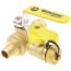3/4" PEX Crimp x Press Full Port Brass Isolation Ball Valve w/ Pro-Pal Drain (Lead Free)