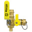 2" PEX Crimp x Press Full Port Brass Isolation Ball Valve w/ Pro-Pal Drain (Lead Free)