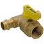 3/4" FIP x 1/2" Press Run Pro-Pal T-Valve Full Port Forged DZR Brass Ball Valve w/ Integrated Tee Fitting, Adjustable Packing Gland & Reversible Handle (LF)