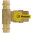 3/4" FIP x 1/2" Press Run Pro-Pal T-Valve Full Port Forged DZR Brass Ball Valve w/ Integrated Tee Fitting, Adjustable Packing Gland & Reversible Handle (LF)