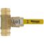 1" FIP x 1-1/4" Press Run Pro-Pal T-Valve Full Port Forged DZR Brass Ball Valve w/ Integrated Tee Fitting, Adjustable Packing Gland & Reversible Handle (LF)