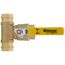 1-1/4" FIP x 1-1/4" Press Run Pro-Pal T-Valve Full Port Forged DZR Brass Ball Valve w/ Integrated Tee Fitting, Adjustable Packing Gland & Reversible Handle (LF)