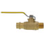 1/2" Press x MIP Full Port Forged DZR Brass Ball Valve w/ Reversible Handle & Adjustable Packing Gland (Lead Free)