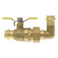 1/2" Press L-Union Full Port Ball Valve w/ 90-Degree Union Elbow (Lead Free)